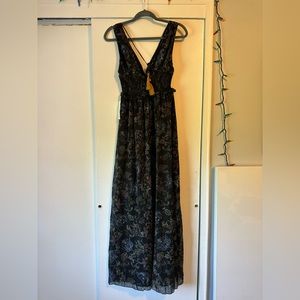 Tobi - Carli Smocked Lace Up Corset Maxi Dress 

XS / Black Multi